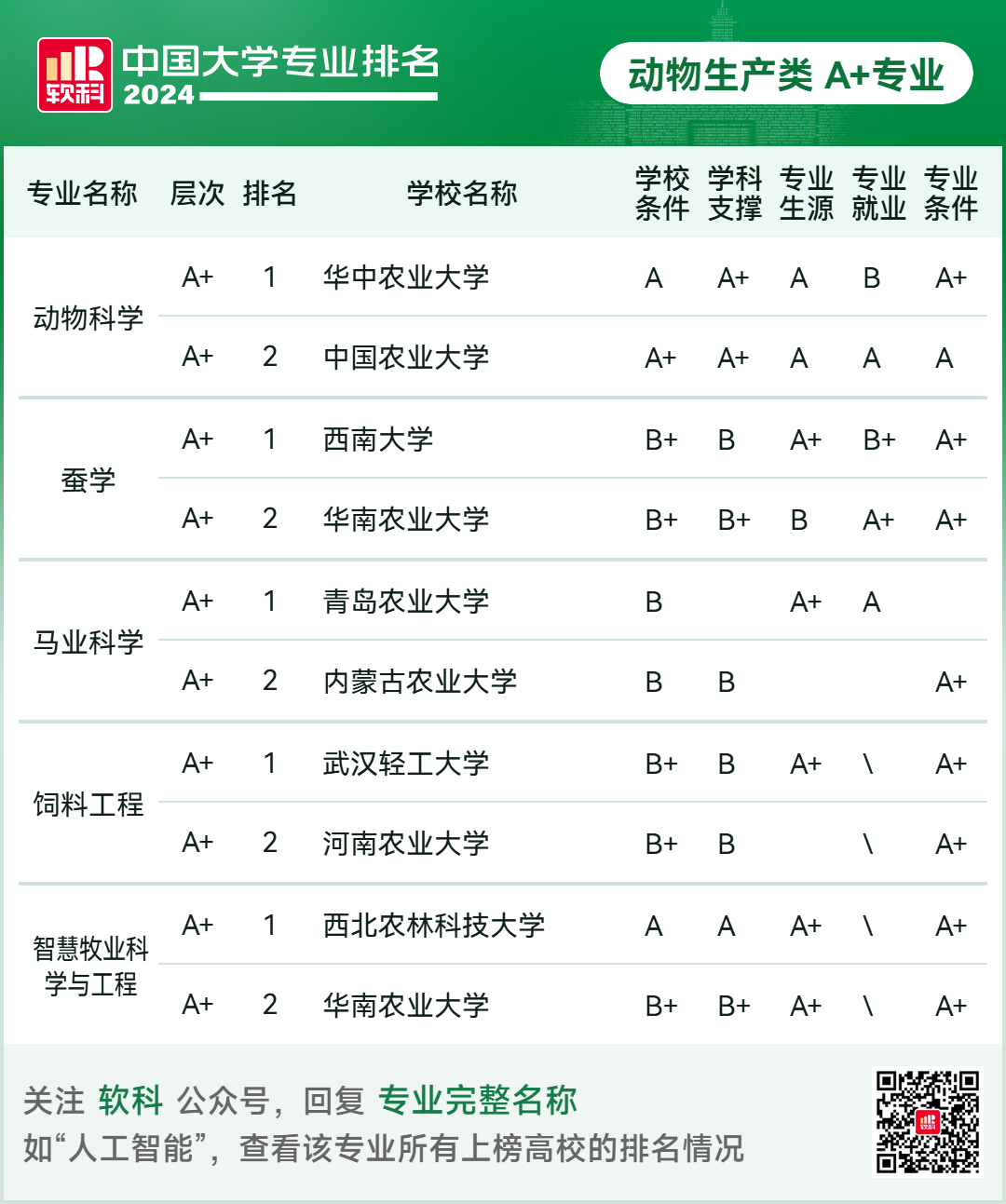 2024软科中国大学专业排名！A+级专业数北京最多  数据 排名 第86张